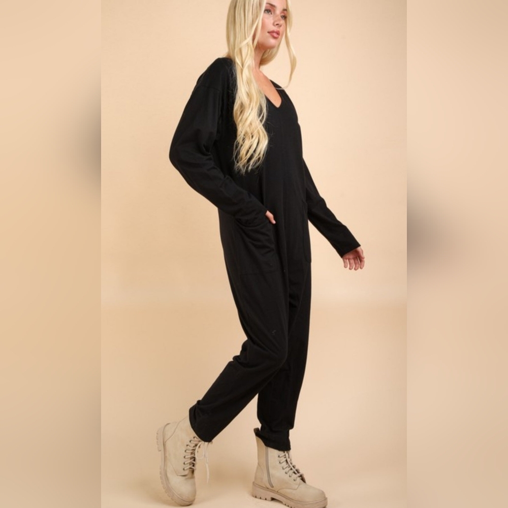 Black Women's Jumpsuit - Picture 2 of 2